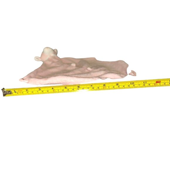 Angel Dear Pink Lamb Security Blanket Lovey Plush Knots Baby Nursery Toy Pastel - Picture 10 of 11